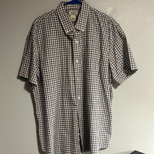 Traditional Fit L.L Bean XL short sleeve button down